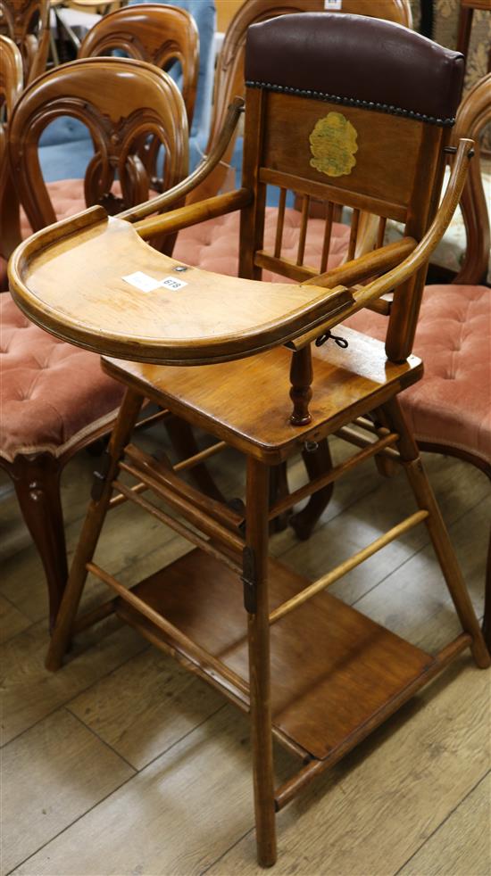 An early 20th century childs chair
